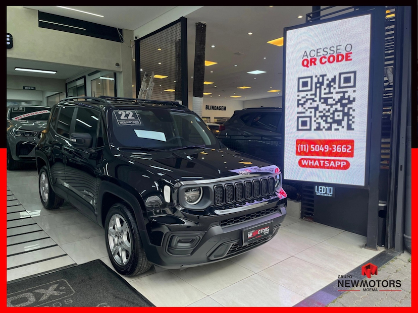 Foto do veículo JEEP RENEGADE 1.3 T270 TURBO FLEX SPORT AT6 2022 36.313 KM 92.770,00