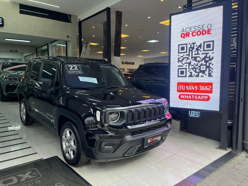 Foto do veículo JEEP RENEGADE 1.3 T270 TURBO FLEX SPORT AT6 2022 36.313 KM 92.770,00