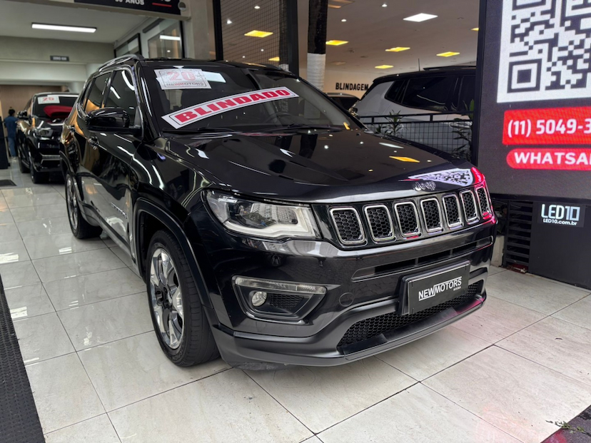 Foto do veículo JEEP COMPASS 2.0 16V FLEX LONGITUDE AUTOMÁTICO 2020 82.855 KM 112.777,00