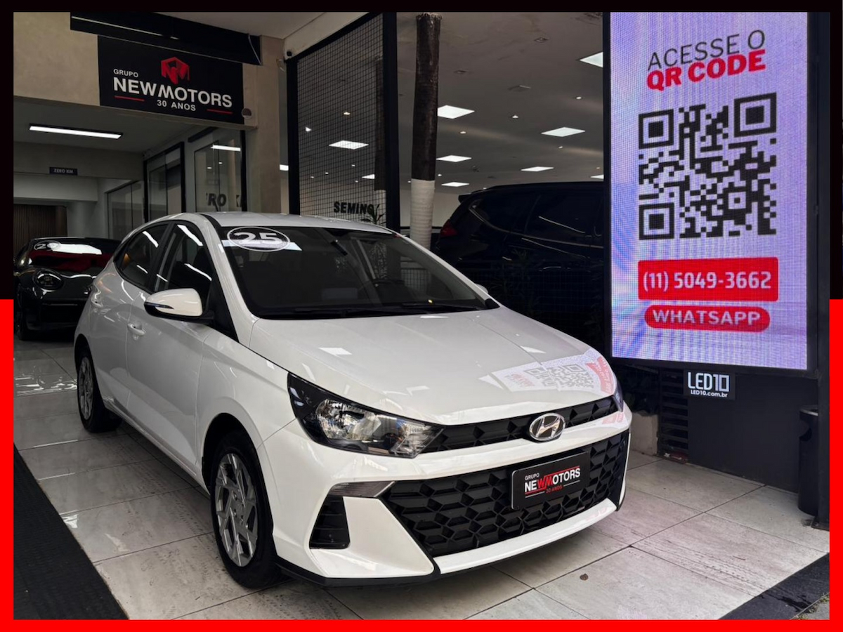 Foto do veículo HYUNDAI HB20 1.0 12V FLEX COMFORT PLUS MANUAL 2025/2025 43.307 KM R$ 68.777,00