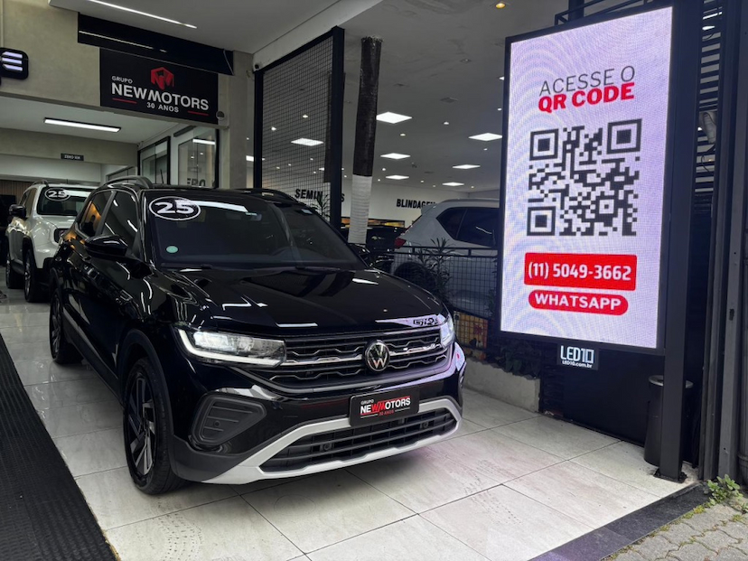 Foto do veículo VOLKSWAGEN T-CROSS 1.0 200 TSI TOTAL FLEX COMFORTLINE AUTOMÁTICO 2025 10.457 KM 132.777,00