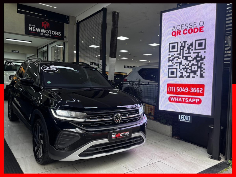 Foto do veículo VOLKSWAGEN T-CROSS 1.0 200 TSI TOTAL FLEX COMFORTLINE AUTOMÁTICO 2025 10.457 KM 132.777,00