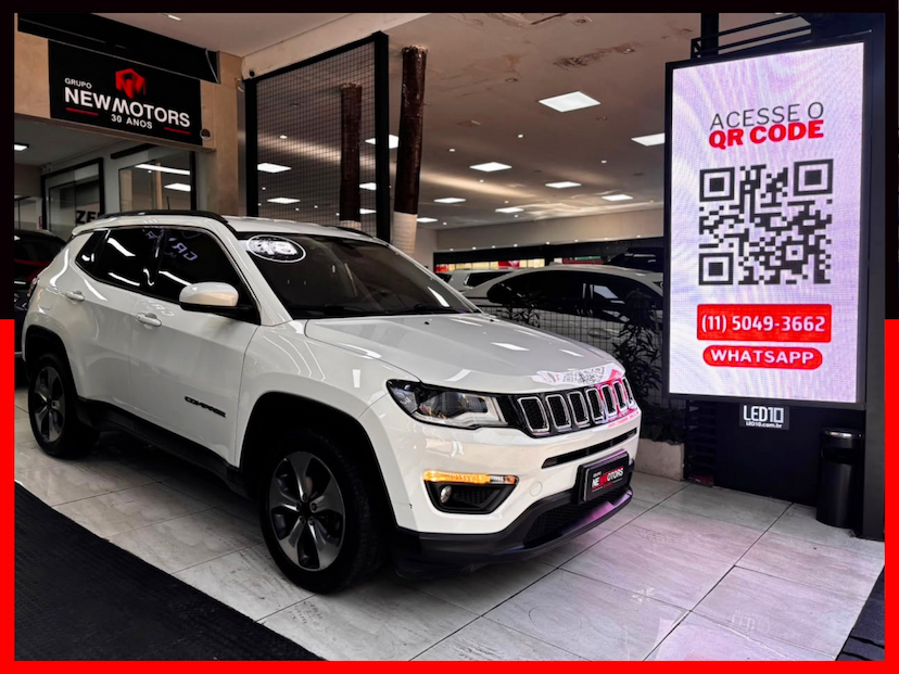 Foto do veículo JEEP COMPASS 2.0 16V FLEX LONGITUDE AUTOMÁTICO 2018 63.491 KM 88.777,00
