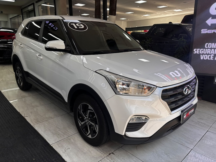 Foto do veículo HYUNDAI CRETA 1.6 16V FLEX ATTITUDE AUTOMÁTICO 2019 77.730 KM 86.777,00