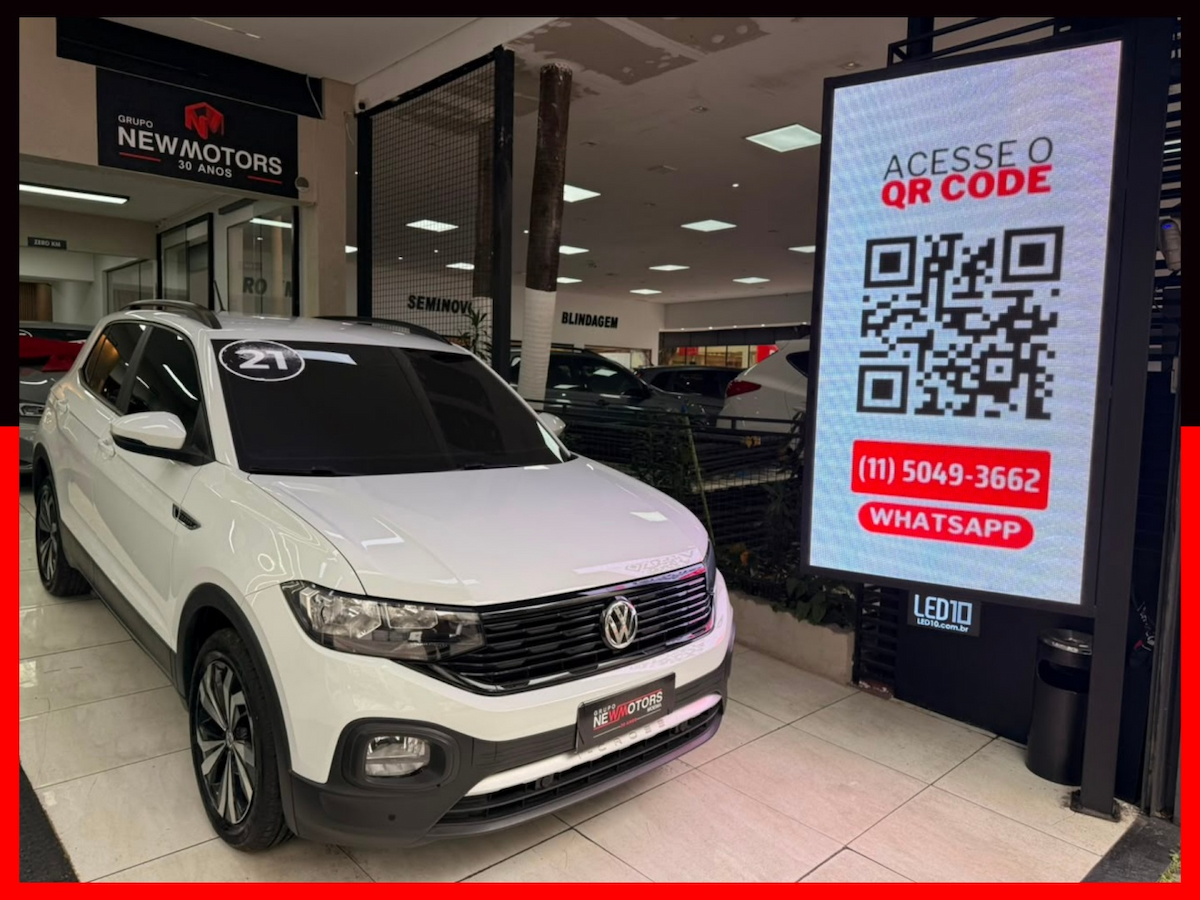 Foto do veículo VOLKSWAGEN T-CROSS 1.0 200 TSI TOTAL FLEX AUTOMÁTICO 2020/2021 53.225 KM R$ 92.777,00