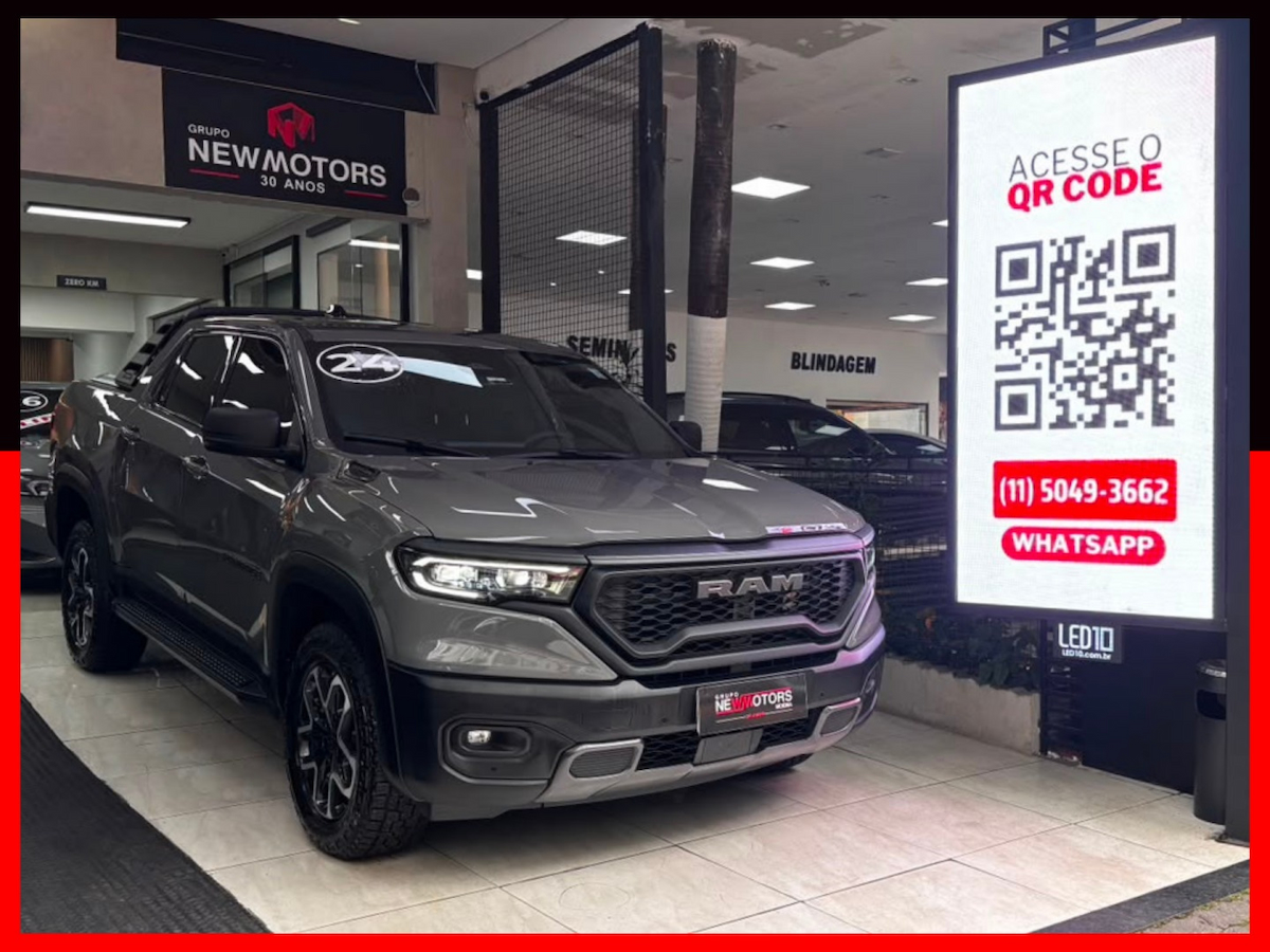 Foto do veículo RAM RAMPAGE 2.0 HURRICANE 4 TURBO GASOLINA REBEL 4X4 AUTOMÁTICO 2023/2024 19.613 KM R$ 183.777,00