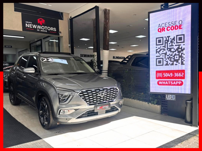 Foto do veículo HYUNDAI CRETA 2.0 FLEX ULTIMATE AUTOMÁTICO 2022 39.734 KM 133.777,00