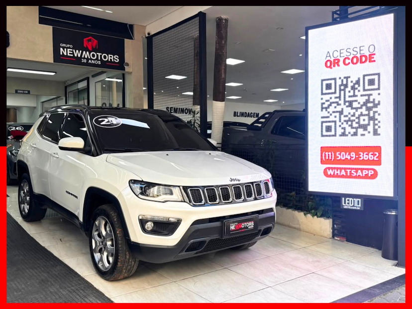 Foto do veículo JEEP COMPASS 2.0 16V DIESEL LONGITUDE 4X4 AUTOMÁTICO 2021 59.770 KM 116.777,00