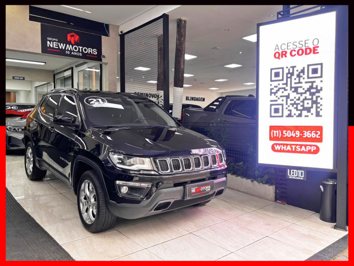 Foto do veículo JEEP COMPASS 2.0 16V DIESEL LIMITED 4X4 AUTOMÁTICO 2021/2021 63.751 KM R$ 114.777,00