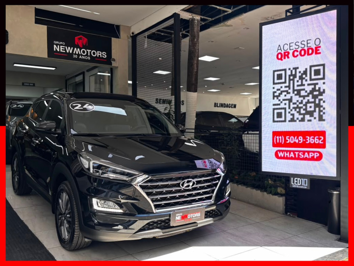 Foto do veículo HYUNDAI TUCSON 1.6 16V T-GDI GASOLINA LIMITED ECOSHIFT 2023/2024 19.866 KM R$ 153.777,00