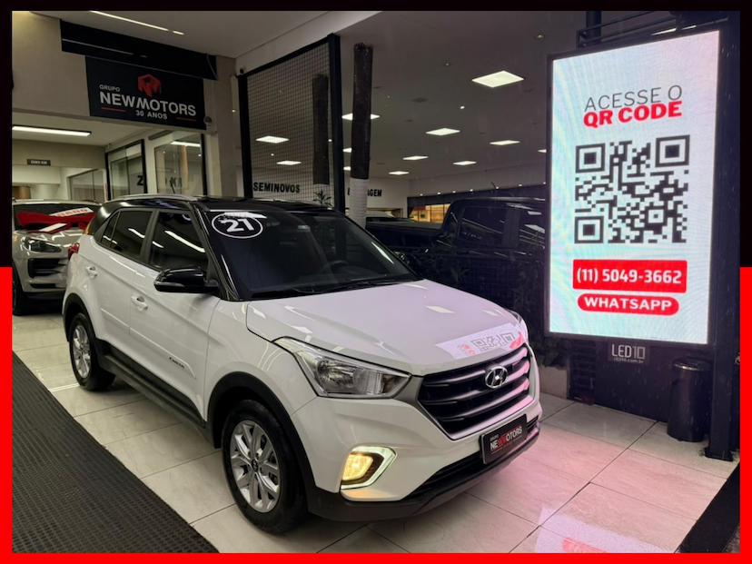 Foto do veículo HYUNDAI CRETA 1.6 16V FLEX ACTION AUTOMÁTICO 2021 74.033 KM 99.777,00