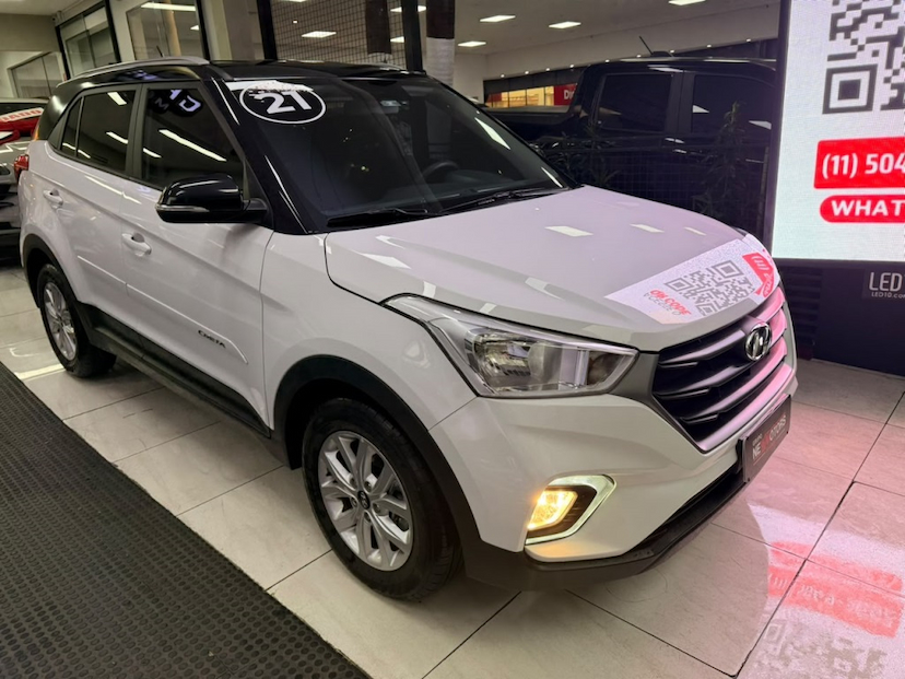 Foto do veículo HYUNDAI CRETA 1.6 16V FLEX ACTION AUTOMÁTICO 2021 74.033 KM 99.777,00