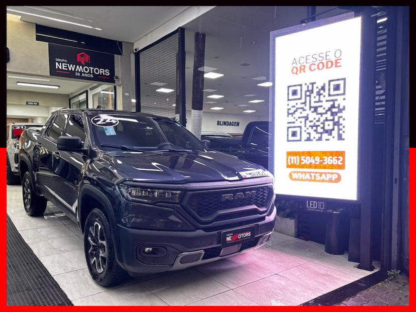 Foto do veículo RAM RAMPAGE 2.0 TURBO DIESEL REBEL 4X4 AUTOMÁTICO 2024 51.047 KM 172.777,00