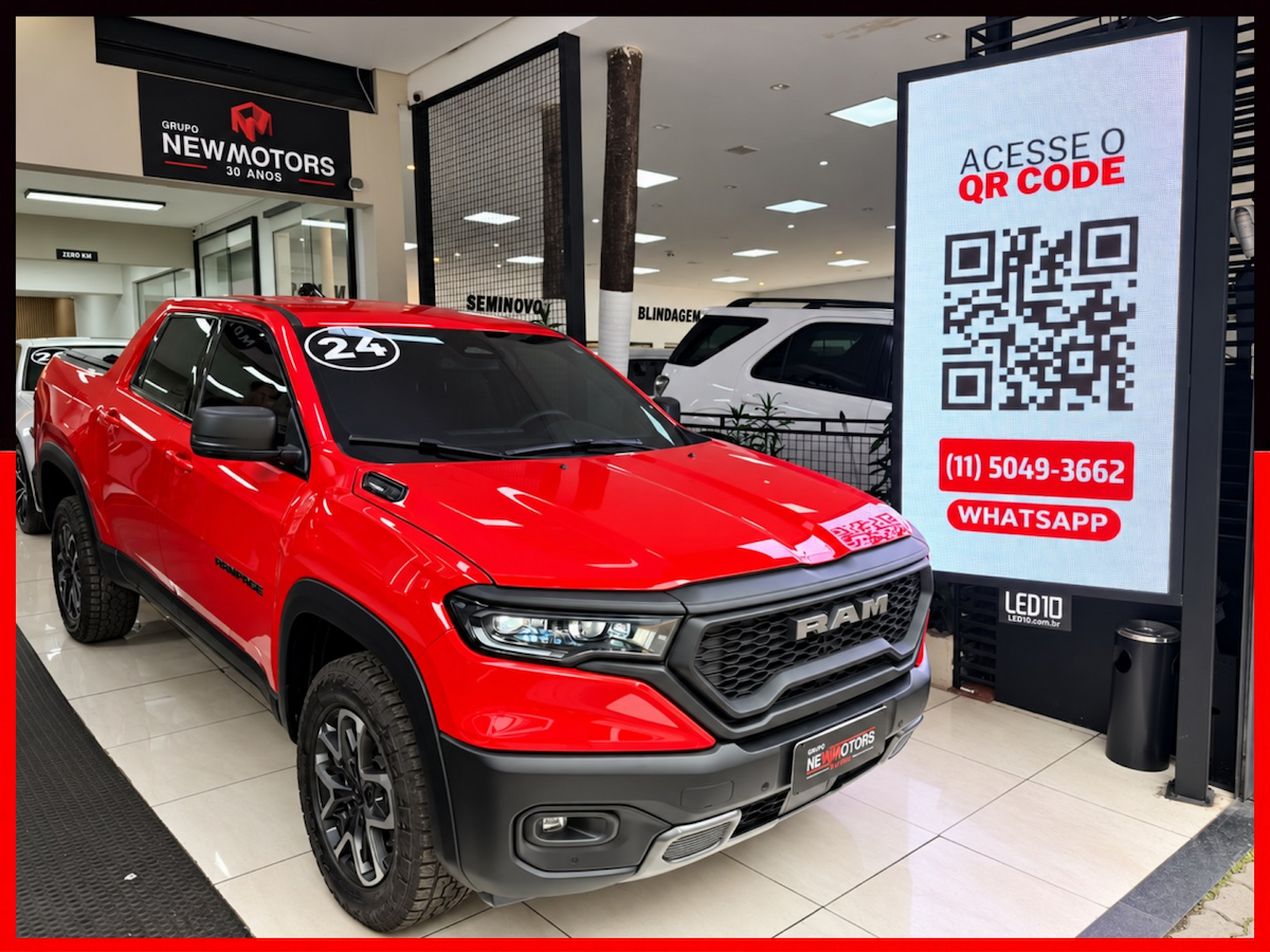 Foto do veículo RAM RAMPAGE 2.0 HURRICANE 4 TURBO GASOLINA REBEL 4X4 AUTOMÁTICO 2023/2024 16.025 KM R$ 172.777,00