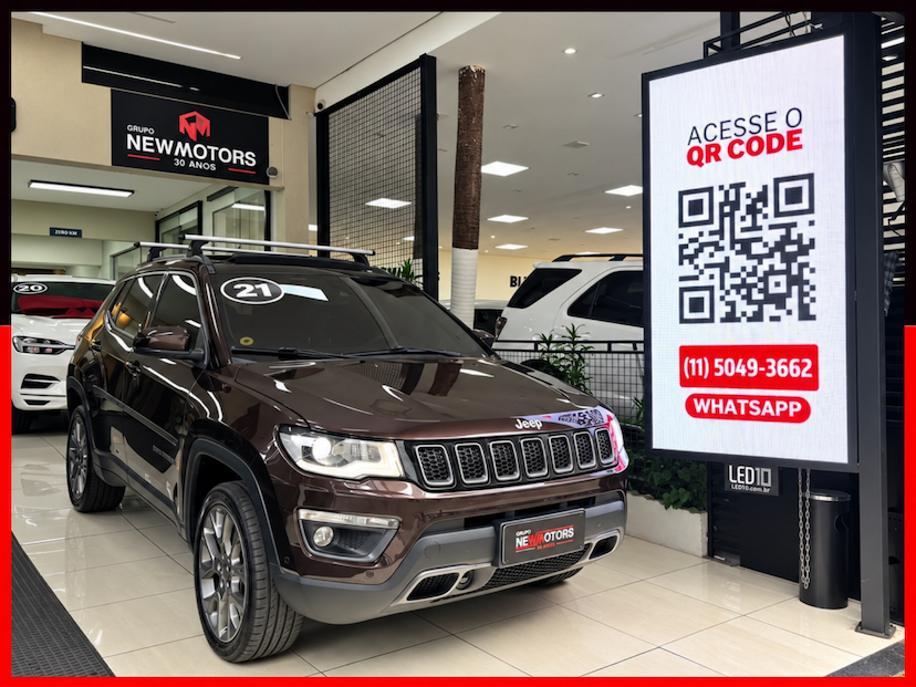 Foto do veículo JEEP COMPASS 2.0 16V DIESEL LIMITED 4X4 AUTOMÁTICO 2021 68.238 KM 123.777,00