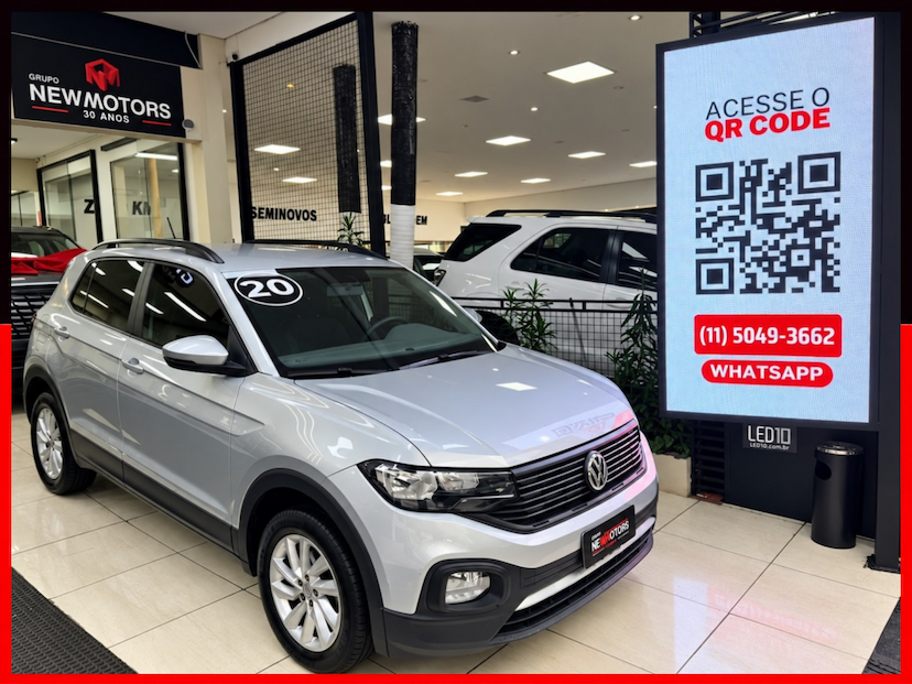 Foto do veículo Volkswagen T-Cross 1.0 200 TSI TOTAL FLEX SENSE AUTOMÁTICO 2020 43.912 KM R$ 87.777,00