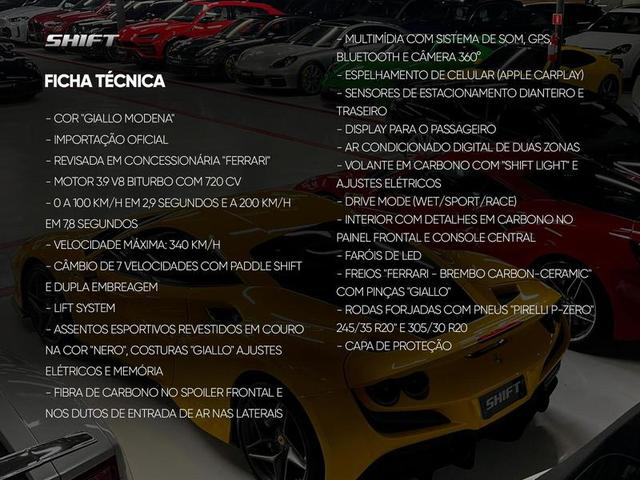 Foto do veículo FERRARI F8  TRIBUTO 2022 12.617 KM 4.100.000,00