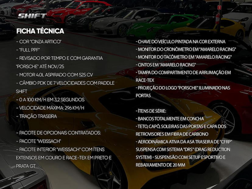 Foto do veículo PORSCHE 911  GT3 RS 2024 2.040 KM 3.750.000,00