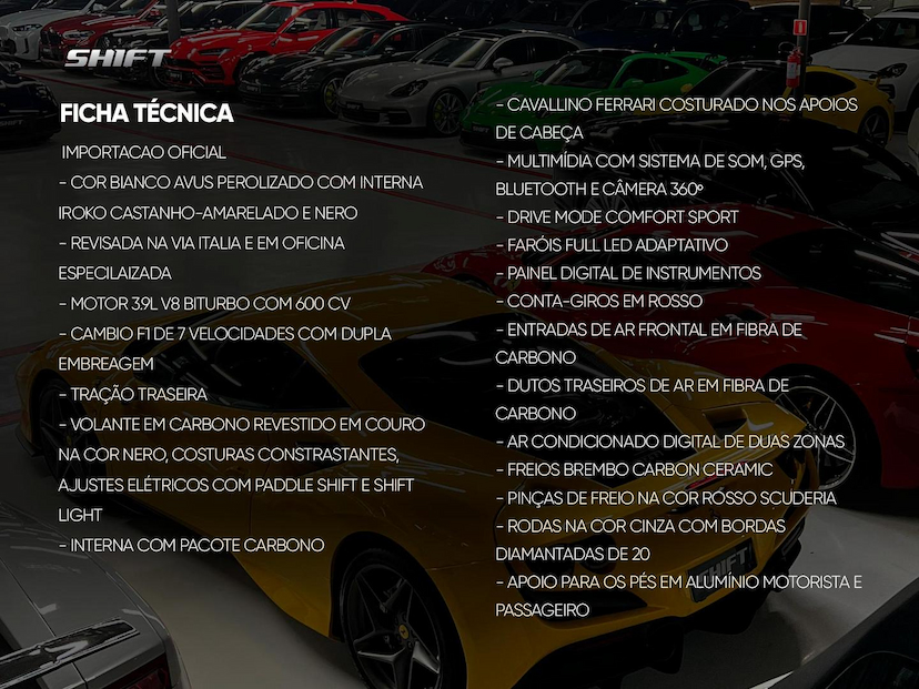 Foto do veículo FERRARI PORTOFINO  3.9 V8 600CV 2020 13.290 KM 3.190.000,00