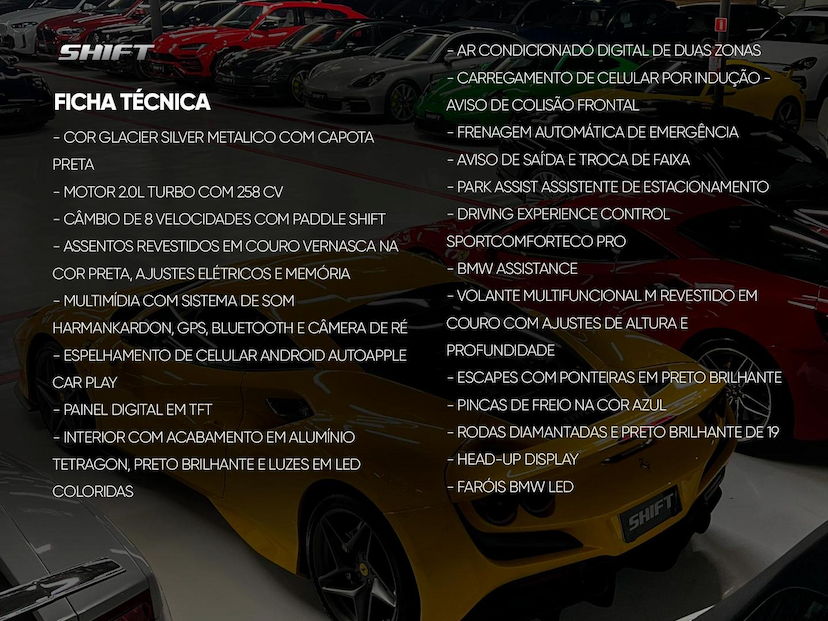 Foto do veículo BMW Z4  ROADSTER SDRIVE 30I MSPORT 2.0 TB AUT 2021 20.300 KM 399.000,00