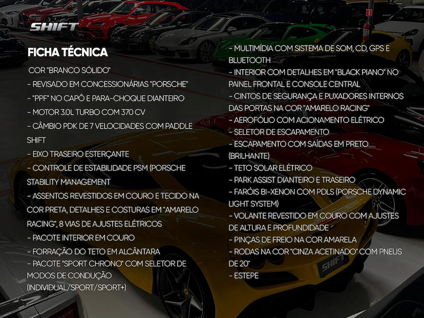 Foto do veículo PORSCHE 911  CARRERA T 3.0 370 CV 2018 22.575 KM 630.000,00