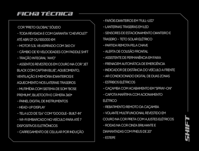 Foto do veículo CHEVROLET SILVERADO  HIGH COUNTRY 5.3 V8 AWD AUT. 2024 43.420 KM 395.000,00