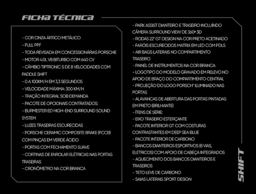 Foto do veículo PORSCHE CAYENNE  TURBO GT 4.0 V8 2023 27.890 KM 970.000,00
