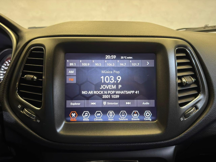 Foto do veículo JEEP COMPASS  LONGITUDE 2.0 FLEX AUT 2021 21.500 KM 109.900,00