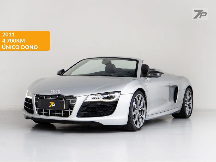 Foto do veículo AUDI R8  5.2 FSI V10 40V QUATTRO SPYDER 2011 4.701 KM 835.000,00