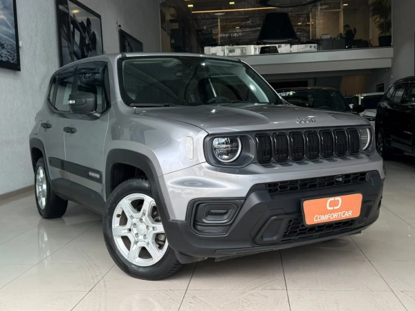 Foto do veículo JEEP RENEGADE 1.3 T270 TURBO FLEX SPORT AT6 2023/2024 55.000 KM R$ 93.900,00