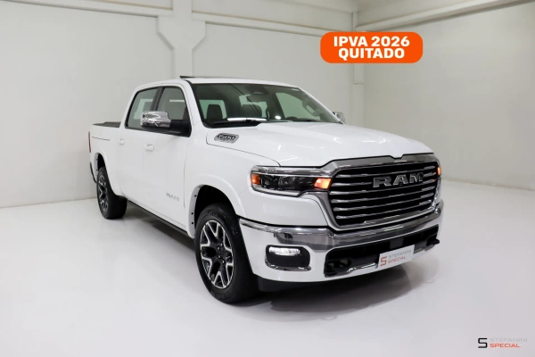 Foto do veículo RAM 1500 3.0 HURRICANE 6 BITURBO GASOLINA LARAMIE CD 4X4 AUTOMÁTICO 2024/2025 27.380 KM R$ 529.990,00